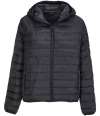 04445 Lds Stream Jkt SOL'S Ladies Stream Hooded Jacket Black colour image